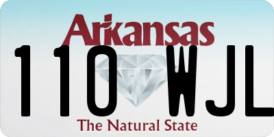 AR license plate 110WJL