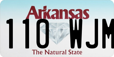 AR license plate 110WJM
