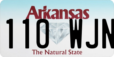 AR license plate 110WJN