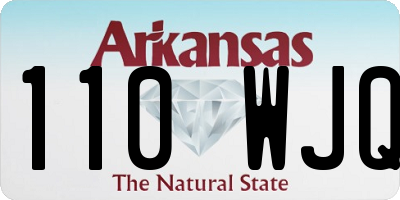 AR license plate 110WJQ
