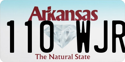 AR license plate 110WJR