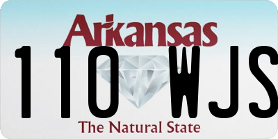 AR license plate 110WJS