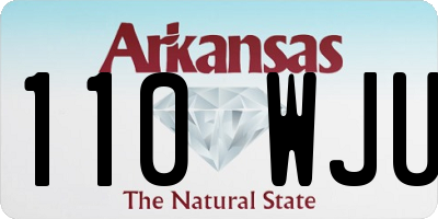 AR license plate 110WJU