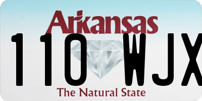 AR license plate 110WJX