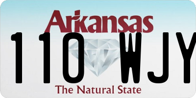 AR license plate 110WJY