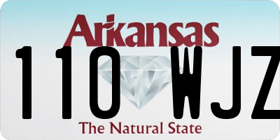AR license plate 110WJZ