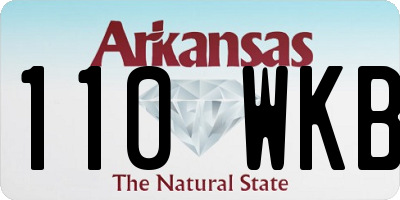 AR license plate 110WKB