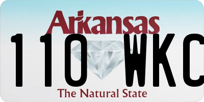 AR license plate 110WKC