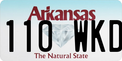 AR license plate 110WKD