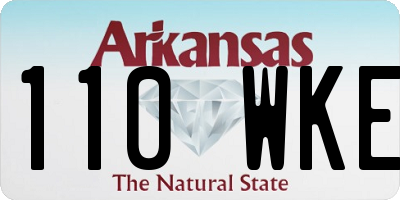 AR license plate 110WKE