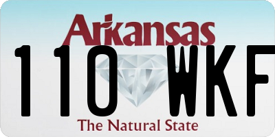 AR license plate 110WKF