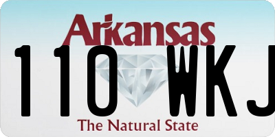 AR license plate 110WKJ