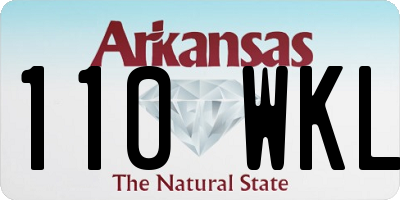 AR license plate 110WKL