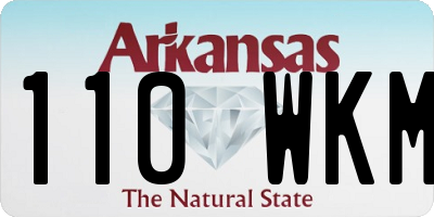 AR license plate 110WKM