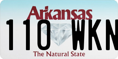 AR license plate 110WKN