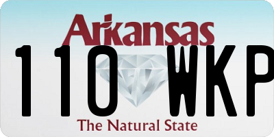 AR license plate 110WKP