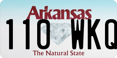 AR license plate 110WKQ