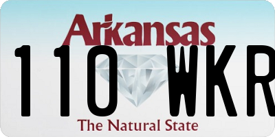 AR license plate 110WKR