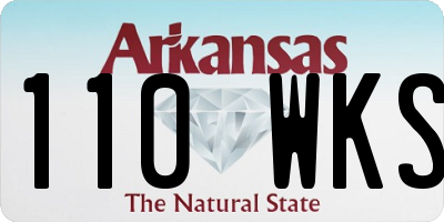 AR license plate 110WKS