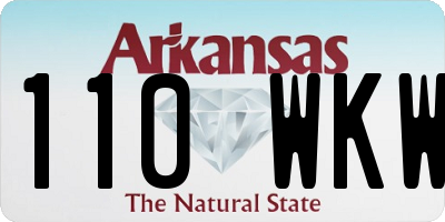 AR license plate 110WKW