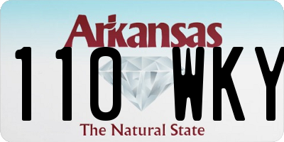 AR license plate 110WKY
