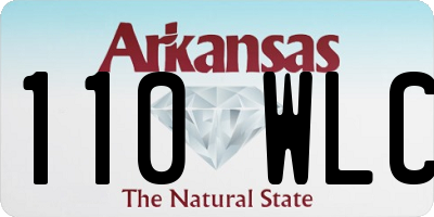 AR license plate 110WLC
