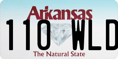 AR license plate 110WLD