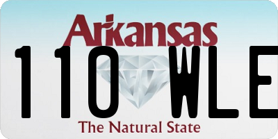 AR license plate 110WLE