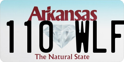 AR license plate 110WLF