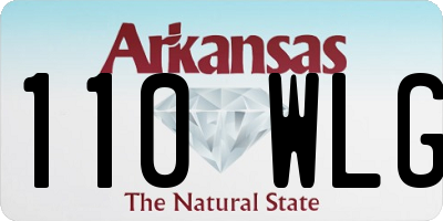 AR license plate 110WLG