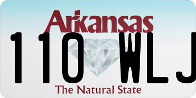 AR license plate 110WLJ