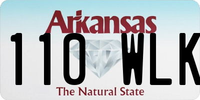 AR license plate 110WLK