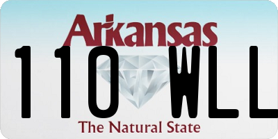 AR license plate 110WLL