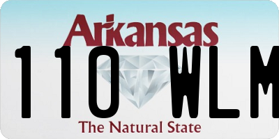 AR license plate 110WLM