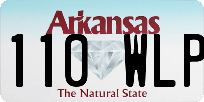 AR license plate 110WLP