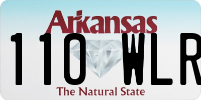 AR license plate 110WLR