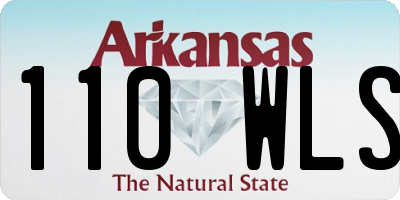 AR license plate 110WLS