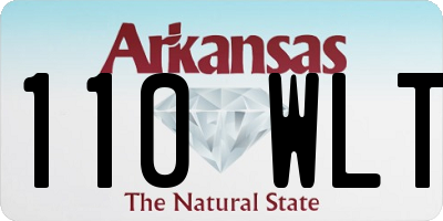 AR license plate 110WLT