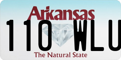 AR license plate 110WLU
