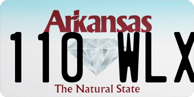 AR license plate 110WLX
