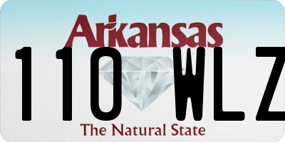 AR license plate 110WLZ