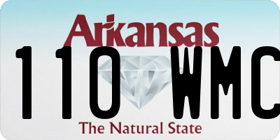 AR license plate 110WMC