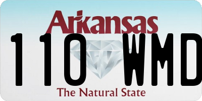 AR license plate 110WMD