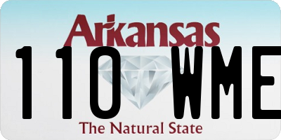 AR license plate 110WME