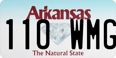 AR license plate 110WMG