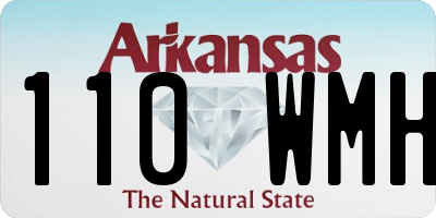 AR license plate 110WMH