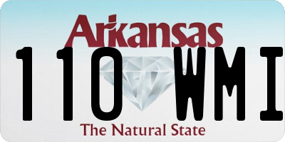 AR license plate 110WMI