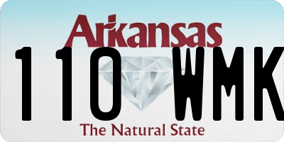 AR license plate 110WMK