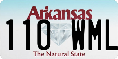 AR license plate 110WML