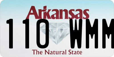 AR license plate 110WMM